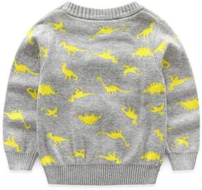 img 3 attached to 🦖 Boys' Sweaters with Fashionable Dinosaur Cartoon Prints