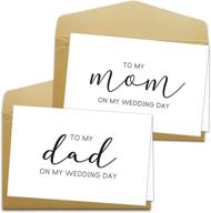 set of 2 wedding day card to parents logo