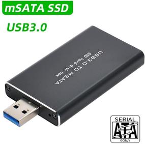 img 2 attached to 🔌 Xiwai Mini PCI-E mSATA to USB 3.0 External SSD Adapter with Case - Easy Pen Drive Conversion for Enhanced Portability