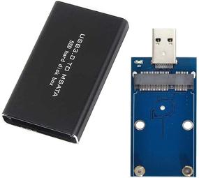 img 4 attached to 🔌 Xiwai Mini PCI-E mSATA to USB 3.0 External SSD Adapter with Case - Easy Pen Drive Conversion for Enhanced Portability