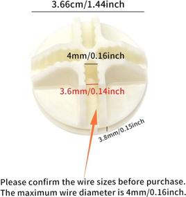 img 3 attached to 🔌 Honbay 24PCS Wire Cube Plastic Connectors: Ideal for Modular Storage Organizer Closet and Wire Shelving (Max Wire Diameter 3.2mm)