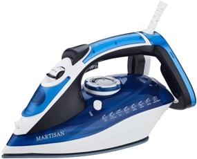 img 4 attached to 🔥 MARTISAN HL-8001 Steam Iron: 1800W Super Hot Ceramic Soleplate Iron with Anti-Drip, Anti-Calc & Self-Clean Function (Blue) - Top-Performing Steam Iron for Effortless Ironing