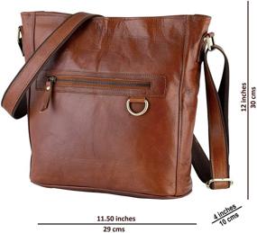 img 3 attached to Urban Leather Crossbody Crossover Shoulder