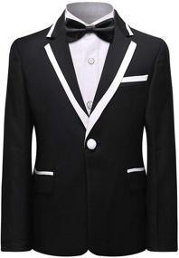 img 3 attached to 👔 Stylish Formal Blazers with Bowtie for Boys' Wedding Attire: Suits & Sport Coats Collection