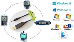 img 2 attached to 📱 FeanTeek USB Glucose Meter Cable: Compatible with Onetouch Glucometer Models - Ultra2, UltraMini, UltraLink, and Ultra Smart