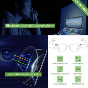 img 2 attached to 🕶️ Joopin Blue Light Blocking Glasses: Enhance Your Gaming Experience with UV Protection!