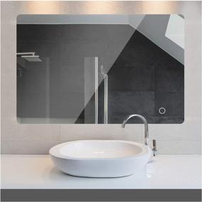 img 4 attached to 🪞 ROGSFN 36"x28" LED Bathroom Mirror: Anti-Fog Wall Mounted Makeup Mirror with Lights, Dimmable, Defogger, Vantiy Mirrors