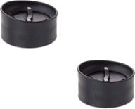 ☕ cafe cap 2.0 - wide mouth coffee mug cap, black, one size (2-pack) - leak-proof design логотип