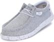 hey dude wally stone white men's shoes for loafers & slip-ons logo