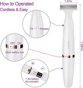 img 1 attached to Electric Cordless Underarms Painless Battery Operated