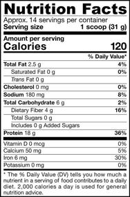 img 1 attached to 🌱 Jarrow Formulas Organic Plant Protein: Vanilla Spice, 16 Ounce - Powerful Plant-Based Protein Supplement!