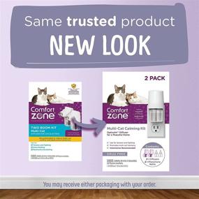 img 3 attached to 🐱 Vet Recommended Multi-Cat Calming Kit: Comfort Zone 2 Diffusers + 2 Refills (2-Room Pack) – Promotes Peaceful Home, Minimizes Cat Fighting, Scratching & Other Behavior Issues