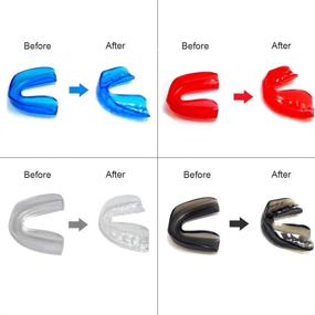 img 1 attached to Zooshine 4 Sets Moldable Mouth Guards Box Package - BPA Free Silicone Material for Sports: Basketball, Boxing, Taekwondo, Football, Kickboxing