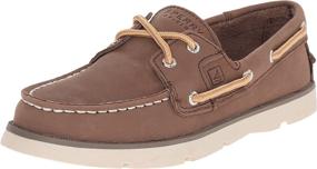 img 3 attached to Классический стиль и комфорт: детские лодочные ботинки Sperry Leeward (унисекс)