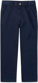 img 2 attached to IZOD Toddler School Uniform Twill Boys' Clothing for Pants