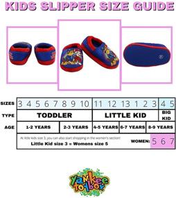 img 3 attached to Adorable Patrol Chase Marshall Toddler Boys' Slippers: Comfy & Cute Shoes