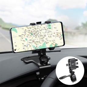 img 4 attached to 📱 IKOPO Car Phone Holder Mount - Ultimate Versatile Dashboard Cell Phone Holder: 1200° Rotation for iPhone, Samsung, LG, Huawei & More!