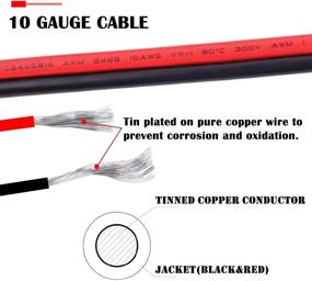 img 3 attached to 🔌 iGreely 10AWG SAE Extension Cable - Quick Disconnect Wire Harness with SAE Connector - Solar Panel Extension Cable for Automotive, RV, Battery, Motorcycle, Cars, Tractor - 10 Gauge, 1M (3Ft)