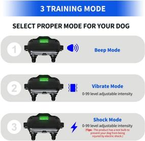 img 1 attached to 🐶 Rechargeable Dog Shock Collar with Remote, 3 Training Modes Vibration, Beep, and Shock, Waterproof Bark Collar - Up to 2600Ft Range for Small, Medium, and Large Dogs