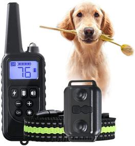 img 4 attached to 🐶 Rechargeable Dog Shock Collar with Remote, 3 Training Modes Vibration, Beep, and Shock, Waterproof Bark Collar - Up to 2600Ft Range for Small, Medium, and Large Dogs