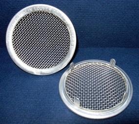 img 1 attached to 🔲 High-Quality 2" Round Open Screen Vent with Tab Style - Mill Finish - Pack of 6