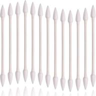 👃 cotton swabs - 800 pieces, double precision tips, paper stick - 4 packs of 200 (double pointed) logo