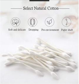 img 3 attached to 👃 Cotton Swabs - 800 Pieces, Double Precision Tips, Paper Stick - 4 Packs of 200 (Double Pointed)