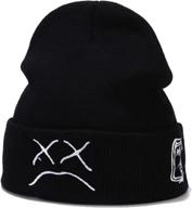 dragon skiing winter beanie knitted sports & fitness logo