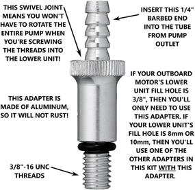 img 3 attached to Slippery Pete Outboard Adapters Domestic