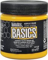 🎨 liquitex basics 8-oz cadmium yellow medium hue acrylic paint jar logo