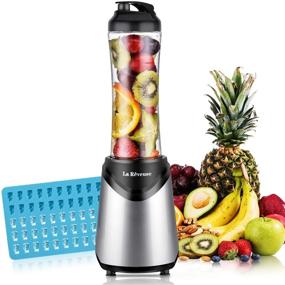 img 4 attached to 🥤 La Reveuse Smoothies Blender - Powerful 300W Personal Blender with 18oz BPA-Free Sports Bottle - Portable & Travel-Friendly (Silver)