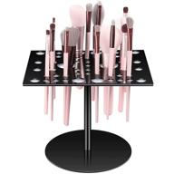 💄 acrylic brush holder 54 holes - makeup brush drying rack & dryer stand for makeup artists, nail brushes, paintbrushes - collapsible holder for makeup lovers logo