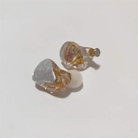 img 1 attached to 🎧 HIVEFLASH Resin in-Ear Monitor: Copper Graphene Unit, Copper-Silver 8-core MMCX Connector for Singers & Musicians (Silver Moon) - Perfect for Stage & Audio Recording