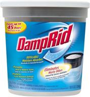 🌬️ damprid refillable moisture absorber, fragrance free, 10.5-ounce (pack of 3) – premium solution for eliminating moisture and odors логотип