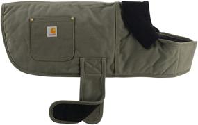 img 4 attached to 🐶 Прочный и изолированный пиджак Carhartt Pet Chore для собак - утяжеленная ткань