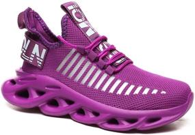 img 2 attached to GSLMOLN Fashion Lightweight Training Walking Men's Shoes in Athletic