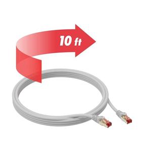 img 1 attached to 🔌 Enhanced Performance Cat7 Ethernet Cable with 10 High-Quality Connectors