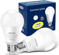 high-performance 2 pack of mikewin outdoor dusk to dawn light bulbs - enhance your lighting efficiency! logo