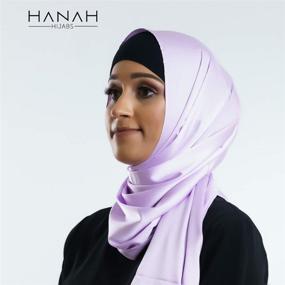 img 1 attached to Hanah Hijabs Premium Turban Headwrap