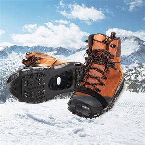 img 2 attached to ZOMAKE 24-Spike Ice Cleats for Shoes and Boots - Anti-Slip Traction Crampons for Walking on Snow and Ice, Unisex Design