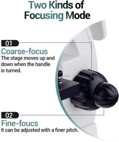 img 1 attached to 🔬 BNISE Microscope 100x-2000x with Top and Bottom LED Illumination, Achromatic Objective Lens, Six Colour Filters, Manual Phone Holder