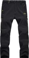 🏔️ magcomsen men's winter pants - 5 zip pockets, snow ski pants with fleece lining, water resistant hiking trousers логотип