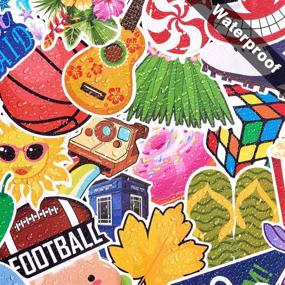 img 3 attached to 🎉 50-Pack Super Cool Stickers Set - Random Decals for Water Bottles, Laptops, Cellphones, Skateboards, Bicycles, Motorcycles, Cars, Bumpers, Luggage, Travel Cases, and More!