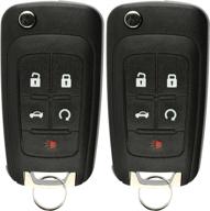 🔑 convenient keylessoption keyless entry car remote flip key fob replacement (pack of 2) - oht01060512 compatible logo