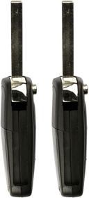 img 2 attached to 🔑 Convenient KeylessOption Keyless Entry Car Remote Flip Key Fob Replacement (Pack of 2) - OHT01060512 Compatible