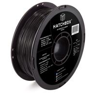 🖨️ hatchbox 3d printer pla 1kg1.75mm black performance dimensional logo