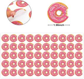 img 2 attached to 🍩 50 PCS Donut Candy Bags with Fun Stickers for Donut Themed Parties, Birthdays, Baby Showers & More!