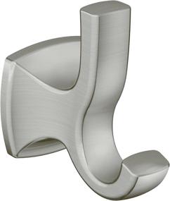 img 4 attached to Moen YB5103BN Voss Collection Double Robe Hook: Sleek Nickel Design for Organization and Style