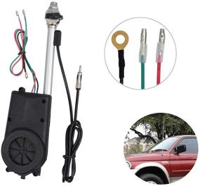 img 4 attached to 🚗 Enhanced Universal 12V Car Automatic Antenna Aerial Kit for Auto AM&amp;FM Radio with Electric Power Mast Aeria