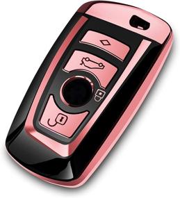 img 4 attached to Intermerge For BMW Key Fob Cover Interior Accessories and Anti-Theft